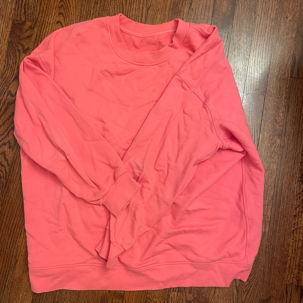 Perfectly Oversized Crew Neck in Guava Pink